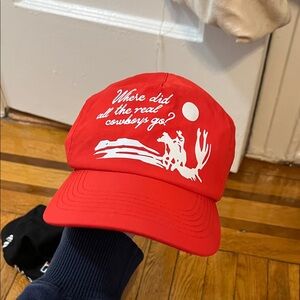 Red Cowboy Graphic Cap
